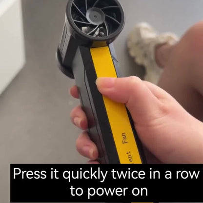 400, 000RPM Portable Turbo Fan, 10000mAh Handheld Turbo Jet Blower with High-Speed 130km/h Airflow.