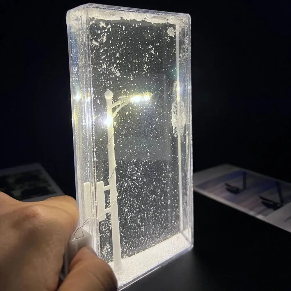 Snow Scene Night Light Night Street Lamp