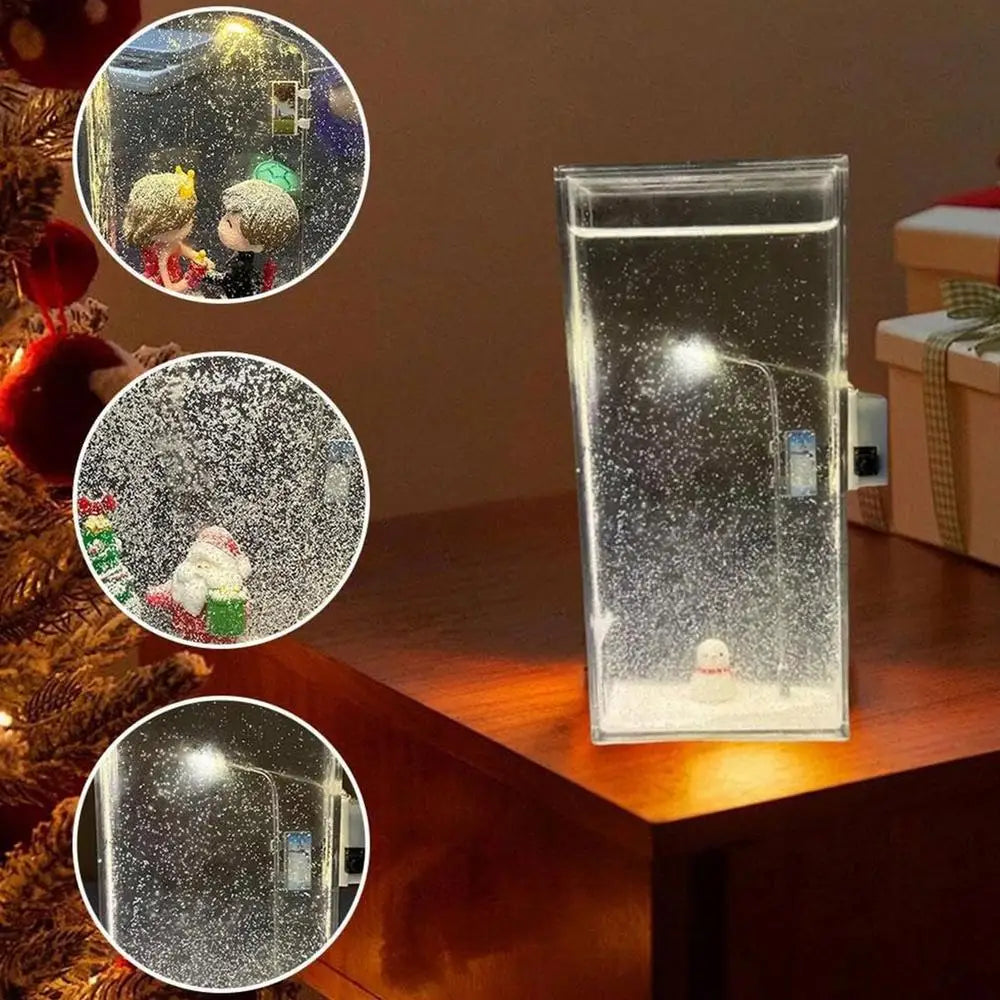 Snow Scene Night Light Night Street Lamp